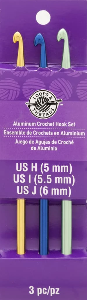 Budget β€οΈ Aluminum Crochet Hook Set by Loops & Threads®, H-J π 3 Budget β€οΈ Aluminum Crochet Hook Set by Loops & Threads®, H-J π