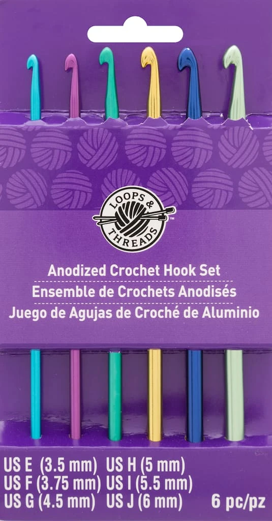 Best Pirce π Anodized Crochet Hook Set by Loops & Threads®, E-J π 6 Best Pirce π Anodized Crochet Hook Set by Loops & Threads®, E-J π - Image 4