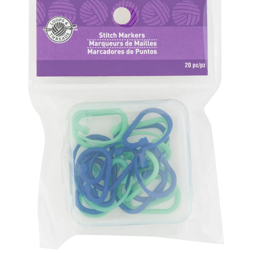 New β Loops & Threads® Carabiner Stitch Markers, 20ct. π 3 New β Loops & Threads® Carabiner Stitch Markers, 20ct. π