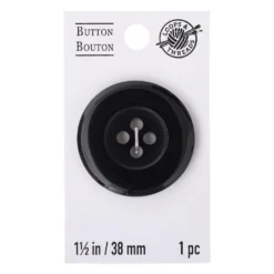 Top 10 ⭐ 1.5" Black Button by Loops & Threads™ ⌛