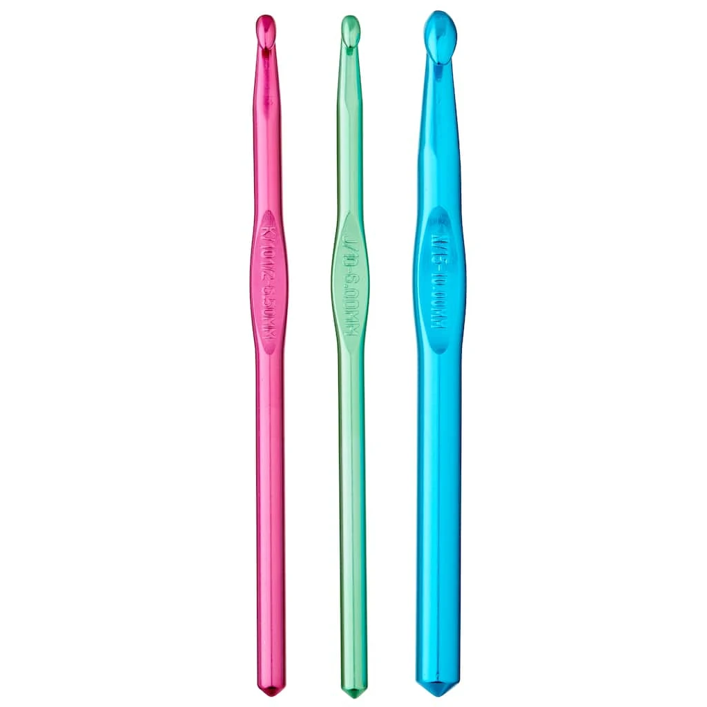 Cheapest 🥰 Aluminum Crochet Hook Set by Loops & Threads®, J/K/N 🥰 3 Cheapest 🥰 Aluminum Crochet Hook Set by Loops & Threads®, J/K/N 🥰