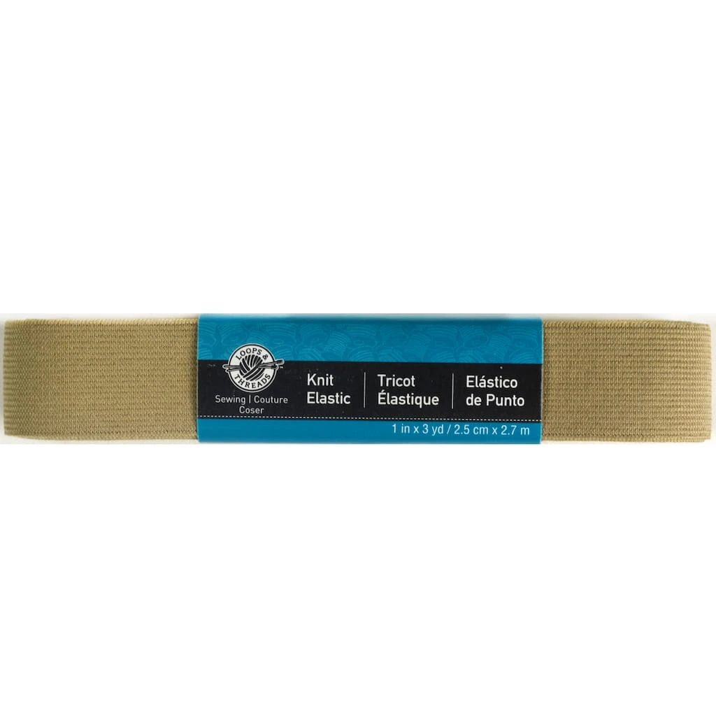 Budget ✔️ 12 Pack: 1" Khaki Knit Elastic by Loops & Threads™ ⌛ 3 Budget ✔️ 12 Pack: 1" Khaki Knit Elastic by Loops & Threads™ ⌛