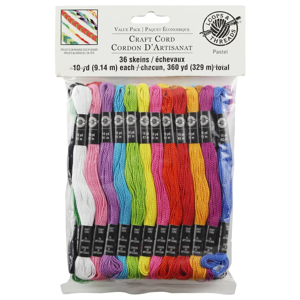 Flash Sale ❤️ 12 Packs: 36 ct. (432 total) Pastel Craft Cord by Loops & Threads® ❤️ 4 Flash Sale ❤️ 12 Packs: 36 ct. (432 total) Pastel Craft Cord by Loops & Threads® ❤️ - Image 2