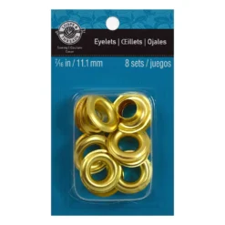Wholesale 🎉 12 Packs: 8 ct. (96 total) 7/16" Gold Eyelets by Loops & Threads™ ✨ -Loops and Threads Store 10354199 1