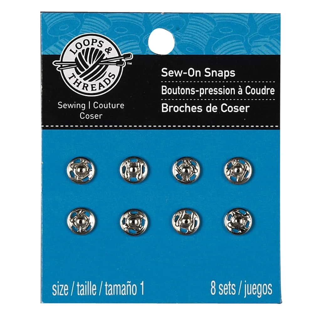 Best Sale βοΈ 12 Packs: 8 ct. (96 total) Silver Sew-On Snaps by Loops & Threads™ π 5 Best Sale βοΈ 12 Packs: 8 ct. (96 total) Silver Sew-On Snaps by Loops & Threads™ π - Image 3
