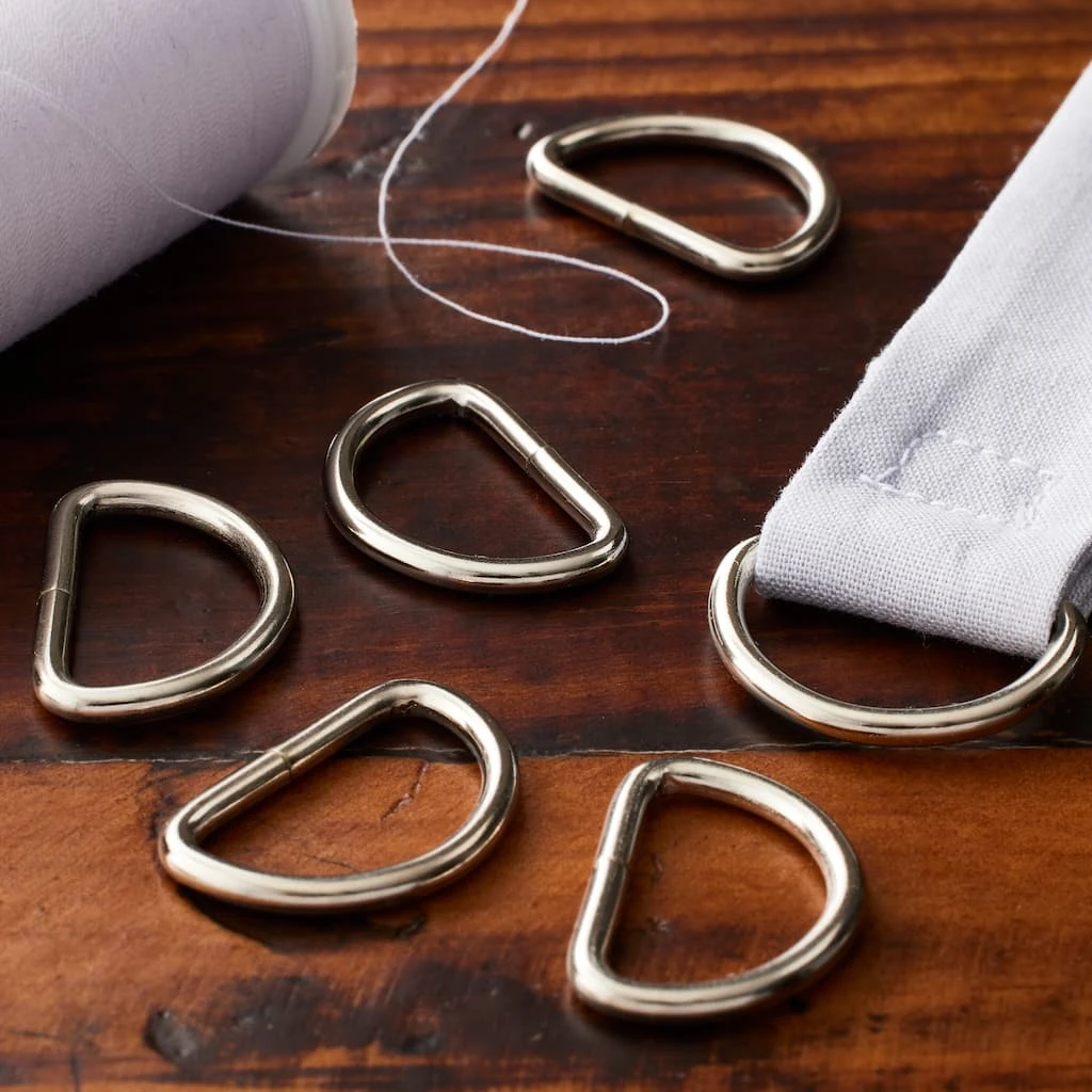Best Sale π Loops & Threads™ Metal D-Rings, 3/4" π― 4 Best Sale π Loops & Threads™ Metal D-Rings, 3/4" π― - Image 2