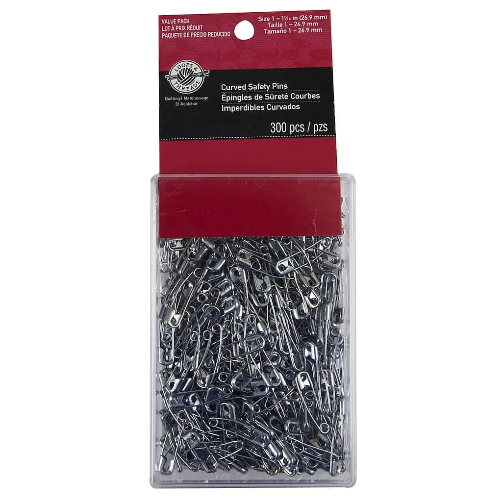 Hot Sale π Loops & Threads™ Curved Safety Pins, 1 1/16" π 3 Hot Sale π Loops & Threads™ Curved Safety Pins, 1 1/16" π