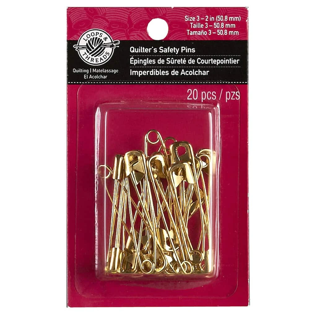 Best deal ⭐ Loops & Threads™ Quilter's Safety Pins, Gold, 2" ❤️ 3 Best deal ⭐ Loops & Threads™ Quilter's Safety Pins, Gold, 2" ❤️