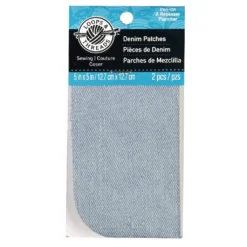 New ⭐ 24 Packs: 2 ct. (48 total) Stonewashed Denim Patches by Loops & Threads™ ✨