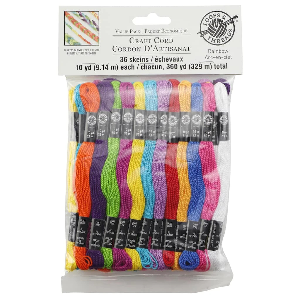 Cheap β¨ 12 Packs: 36 ct. (432 total) Rainbow Craft Cord by Loops & Threads™ π 4 Cheap β¨ 12 Packs: 36 ct. (432 total) Rainbow Craft Cord by Loops & Threads™ π - Image 2