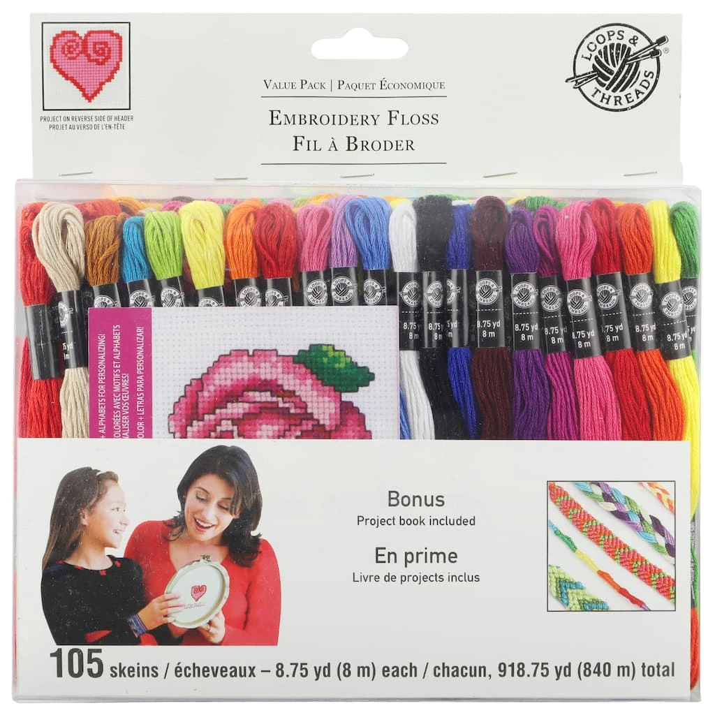 Top 10 β¨ 12 Packs: 105 ct. (1,260 total) Embroidery Floss Value Pack by Loops & Threads™ π 4 Top 10 β¨ 12 Packs: 105 ct. (1,260 total) Embroidery Floss Value Pack by Loops & Threads™ π - Image 2