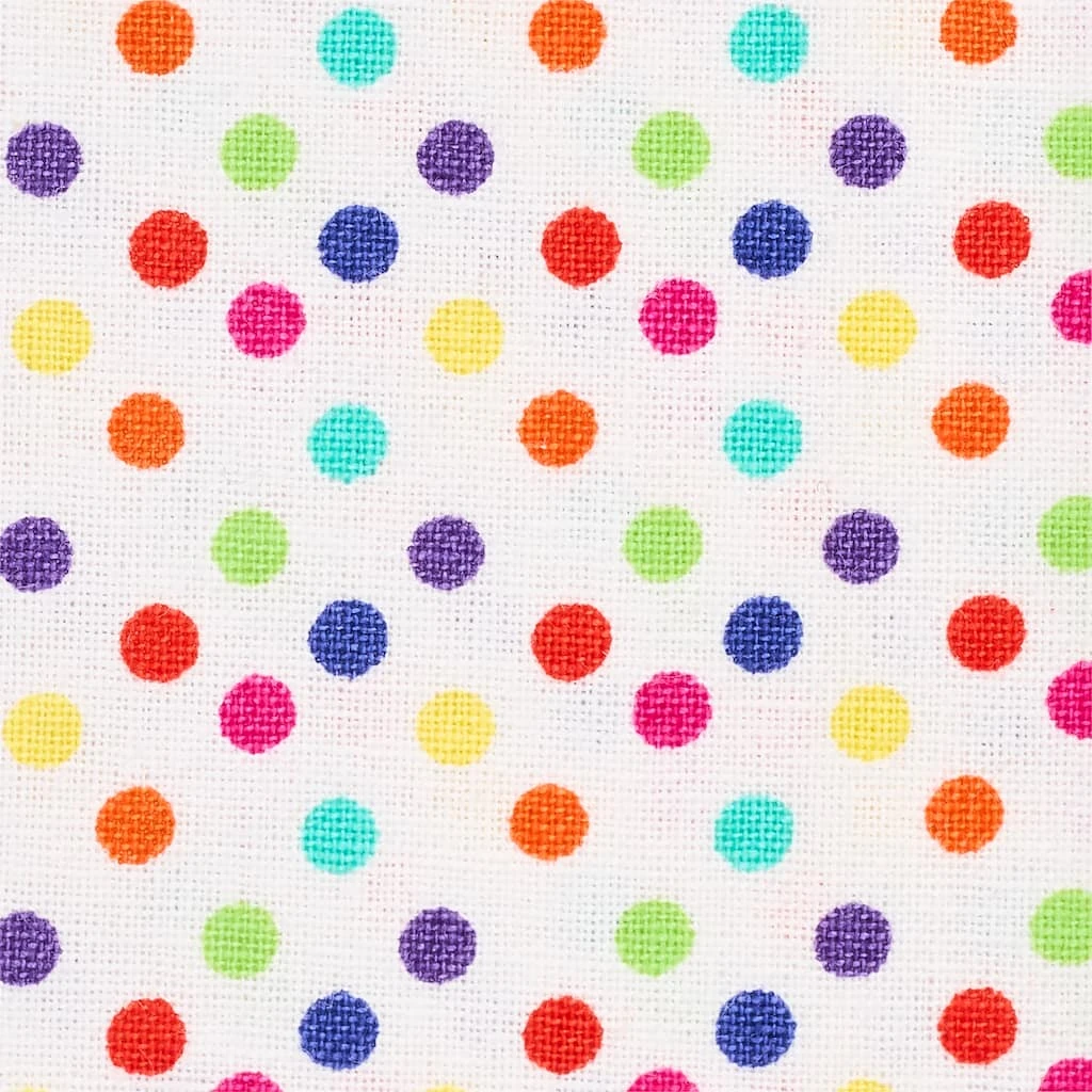 Discount β¨ Multicolor Polka Dots Cotton Fabric by Loops & Threads® 𧨠5 Discount β¨ Multicolor Polka Dots Cotton Fabric by Loops & Threads® 𧨠- Image 3