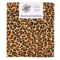 Cheap β€οΈ Leopard Print Cotton Fabric by Loops & Threads® π