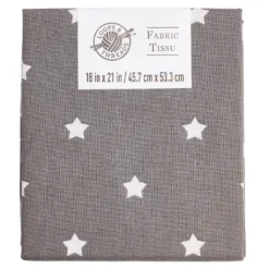 Discount π Gray Printed Fabric by Loops & Threads® βοΈ