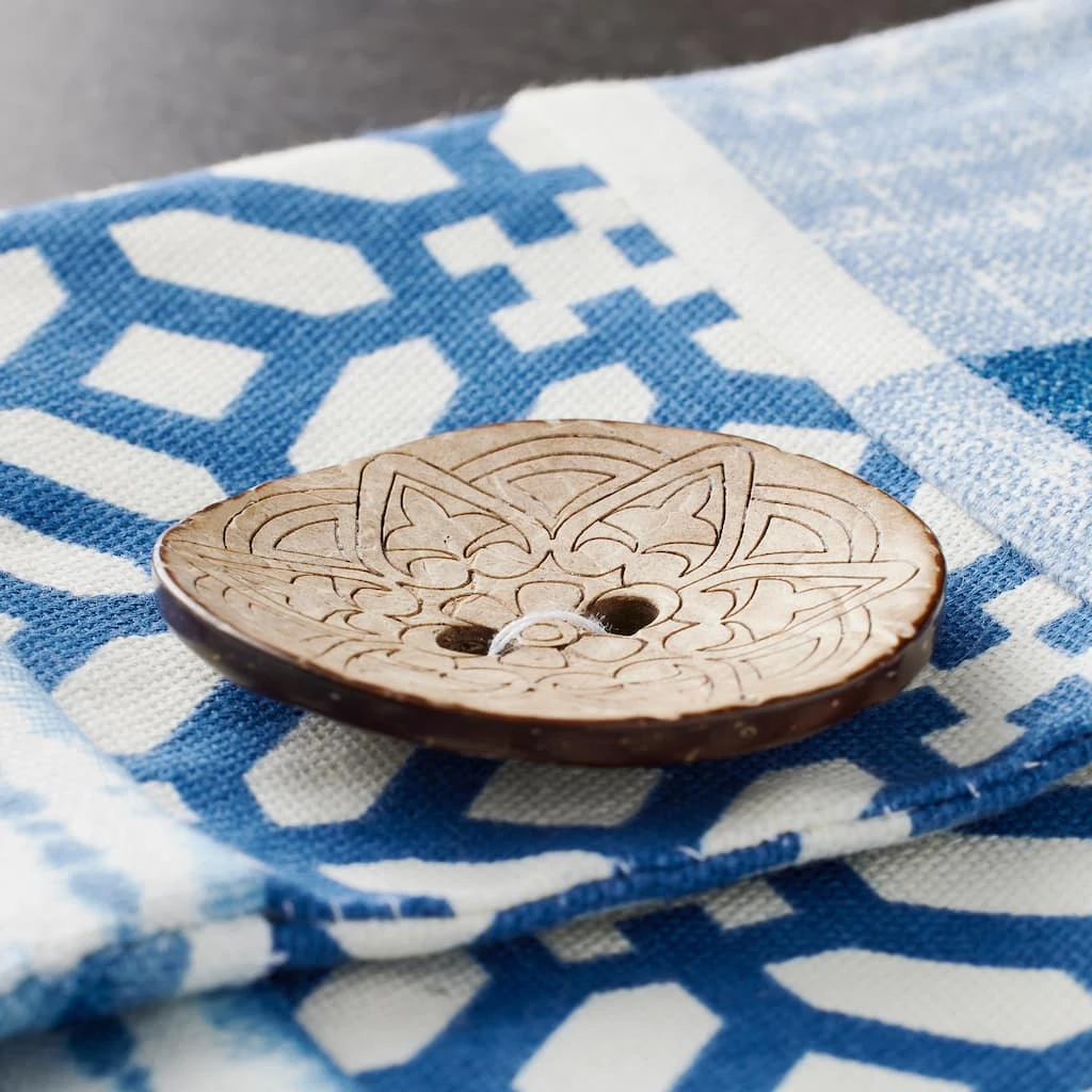 Discount π₯° Large Coconut Design Button By Loops & Threads® π 4 Discount π₯° Large Coconut Design Button By Loops & Threads® π - Image 2