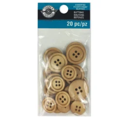 New ⌛ Favorite Findings Natural Wood Buttons By Loops & Threads® ⭐ -Loops and Threads Store 10509302