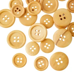New ⌛ Favorite Findings Natural Wood Buttons By Loops & Threads® ⭐