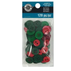 Best deal ✔️ 12 Packs: 120 ct. (1,440 total) Colors We Love 🎉 Christmas Buttons by Loops & Threads® 🧨 -Loops and Threads Store 10509313