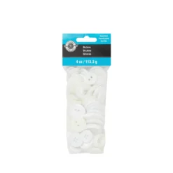 Top 10 😍 White Buttons Value Pack By Loops & Threads® 🛒
