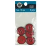 New ✔️ Favorite Findings Red Coconut Buttons By Loops & Threads® 🔥 -Loops and Threads Store 10509349