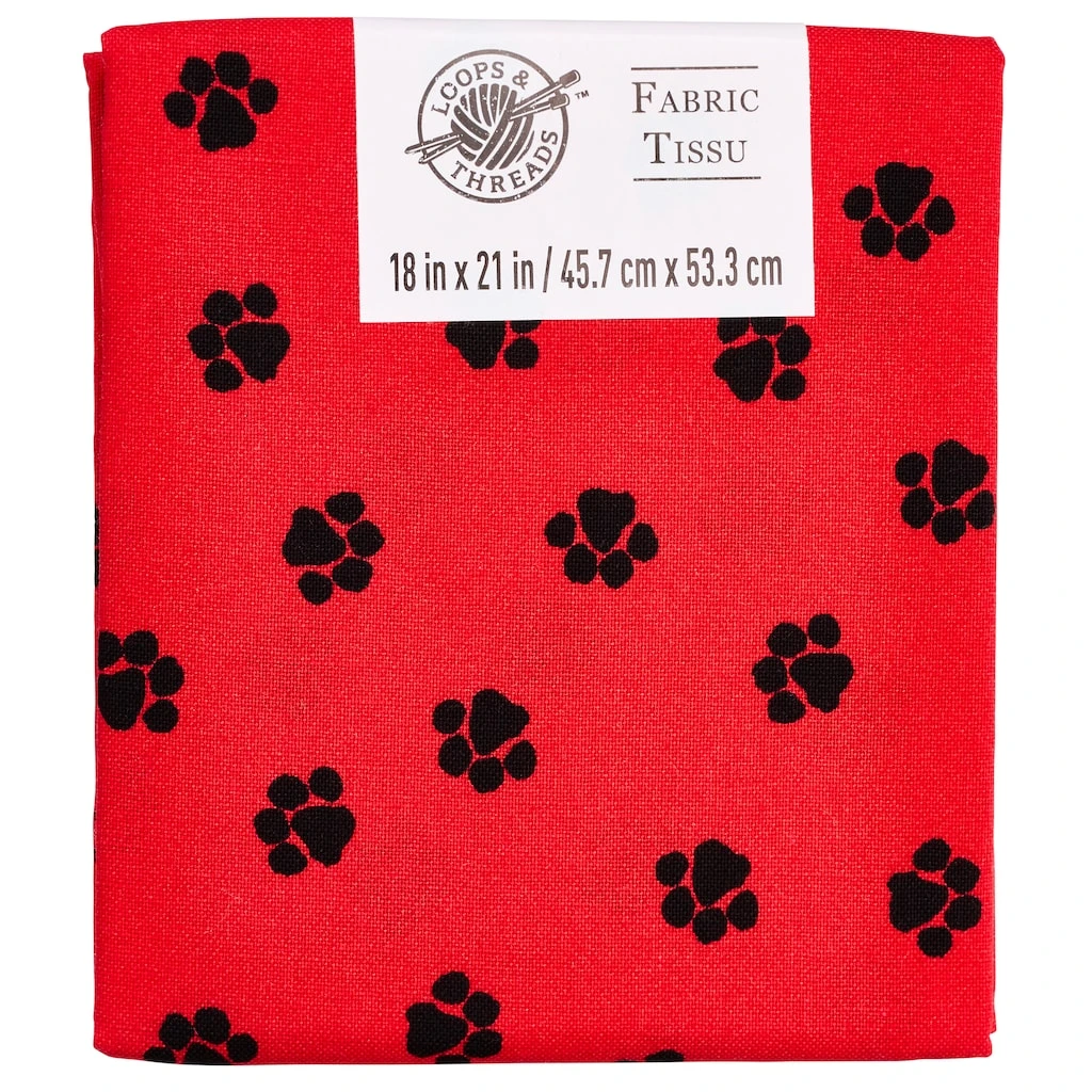 New 𧨠Paw Print Fabric By Loops & Threads® β 3 New 𧨠Paw Print Fabric By Loops & Threads® β