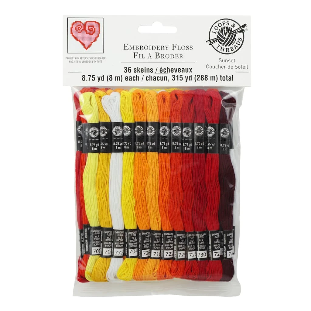Best Pirce β¨ Sunset Embroidery Floss Pack by Loops & Threads®, 36ct. π 3 Best Pirce β¨ Sunset Embroidery Floss Pack by Loops & Threads®, 36ct. π