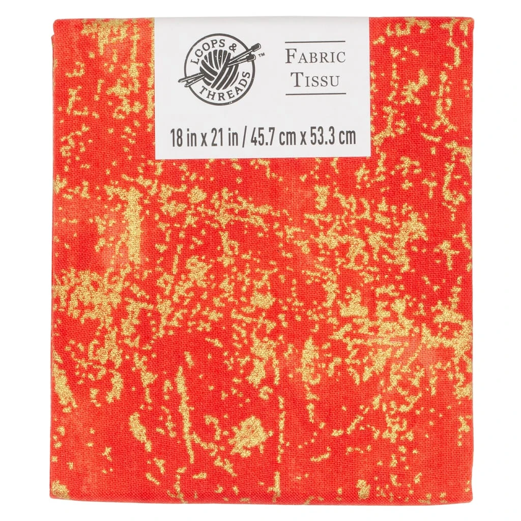 Discount ⭐ Red & Yellow Cotton Fabric by Loops & Threads™ ⌛ 3 Discount ⭐ Red & Yellow Cotton Fabric by Loops & Threads™ ⌛