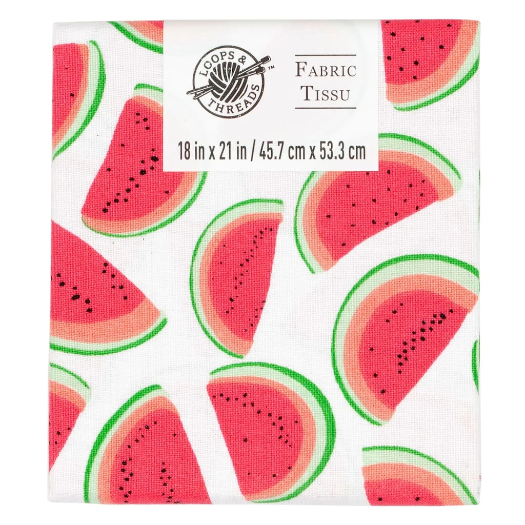 Outlet π Watermelon Cotton Fabric by Loops & Threads™ π 3 Outlet π Watermelon Cotton Fabric by Loops & Threads™ π