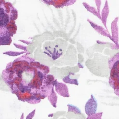Discount ❤️ Purple & Gray Floral Cotton Fabric by Loops & Threads™ 🌟 -Loops and Threads Store 10631296 3