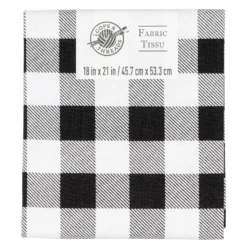 Best deal π Black Check Cotton Fabric by Loops & Threads™ π€©