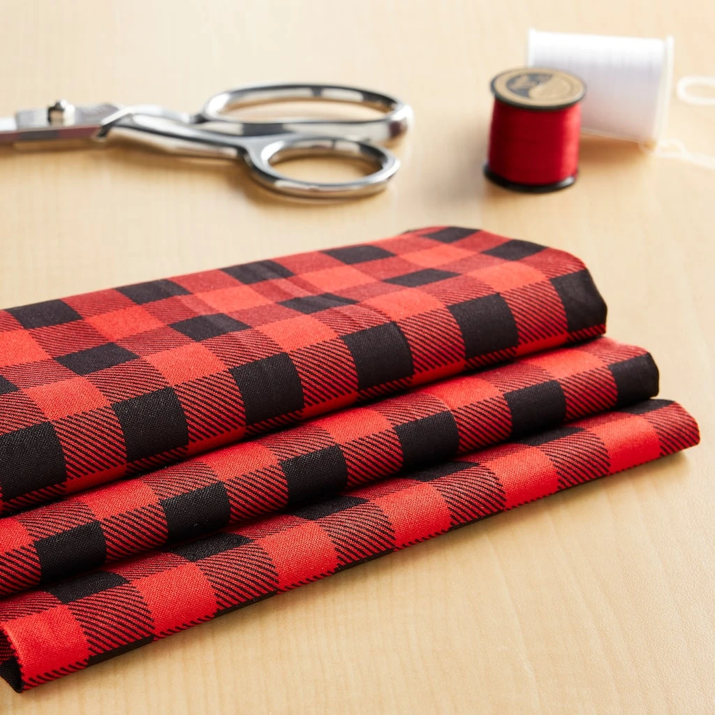 Best reviews of π Red & Black Buffalo Plaid Cotton Fabric by Loops & Threads™ π 4 Best reviews of π Red & Black Buffalo Plaid Cotton Fabric by Loops & Threads™ π - Image 2