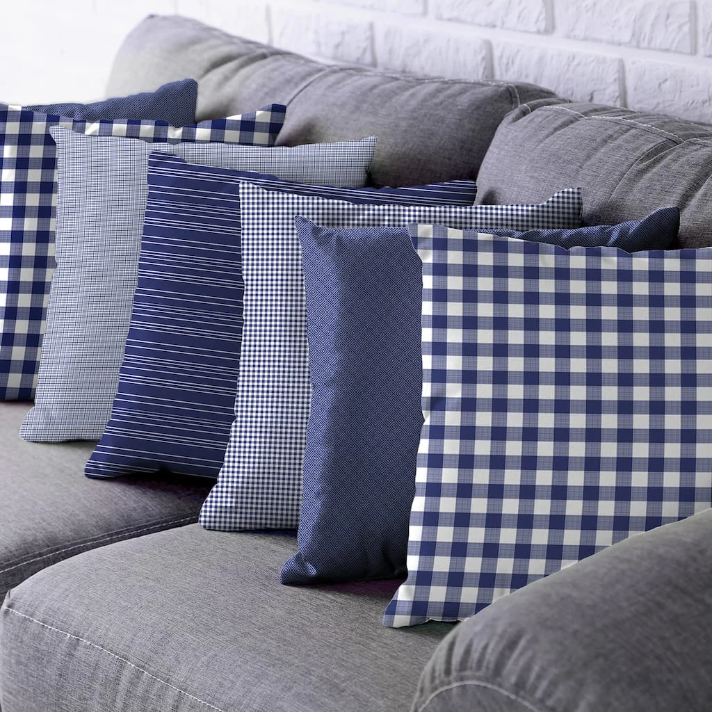 Best Sale ✨ Navy & White Buffalo Check Cotton Fabric Bundle by Loops & Threads™ ✨ 5 Best Sale ✨ Navy & White Buffalo Check Cotton Fabric Bundle by Loops & Threads™ ✨ - Image 3