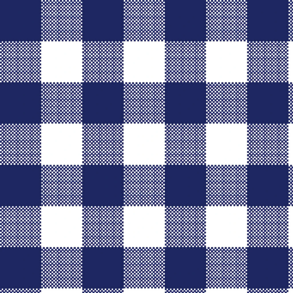 Best Sale ✨ Navy & White Buffalo Check Cotton Fabric Bundle by Loops & Threads™ ✨ 6 Best Sale ✨ Navy & White Buffalo Check Cotton Fabric Bundle by Loops & Threads™ ✨ - Image 4