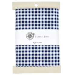 Coupon π Navy & White Checkered Cotton Fabric Bundle by Loops & Threads™ β