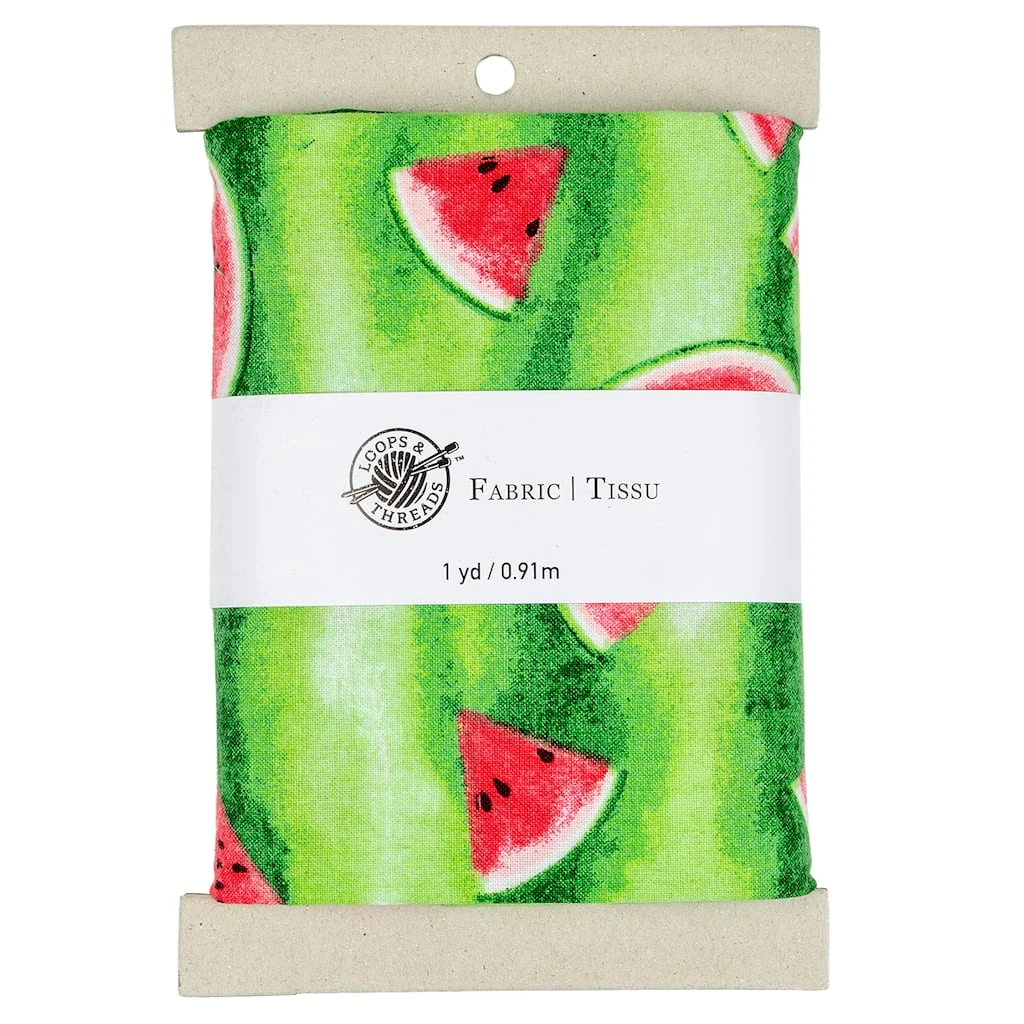 Flash Sale ⭐ Green Watermelon Cotton Fabric Bundle by Loops & Threads™ ⌛ 3 Flash Sale ⭐ Green Watermelon Cotton Fabric Bundle by Loops & Threads™ ⌛