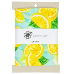 Budget π Blue & Yellow Lemon Cotton Fabric Bundle by Loops & Threads™ βοΈ