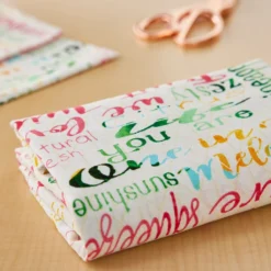 Deals 👍 Colorful Words Cotton Fabric Bundle by Loops & Threads™ ✔️ -Loops and Threads Store 10631332 20