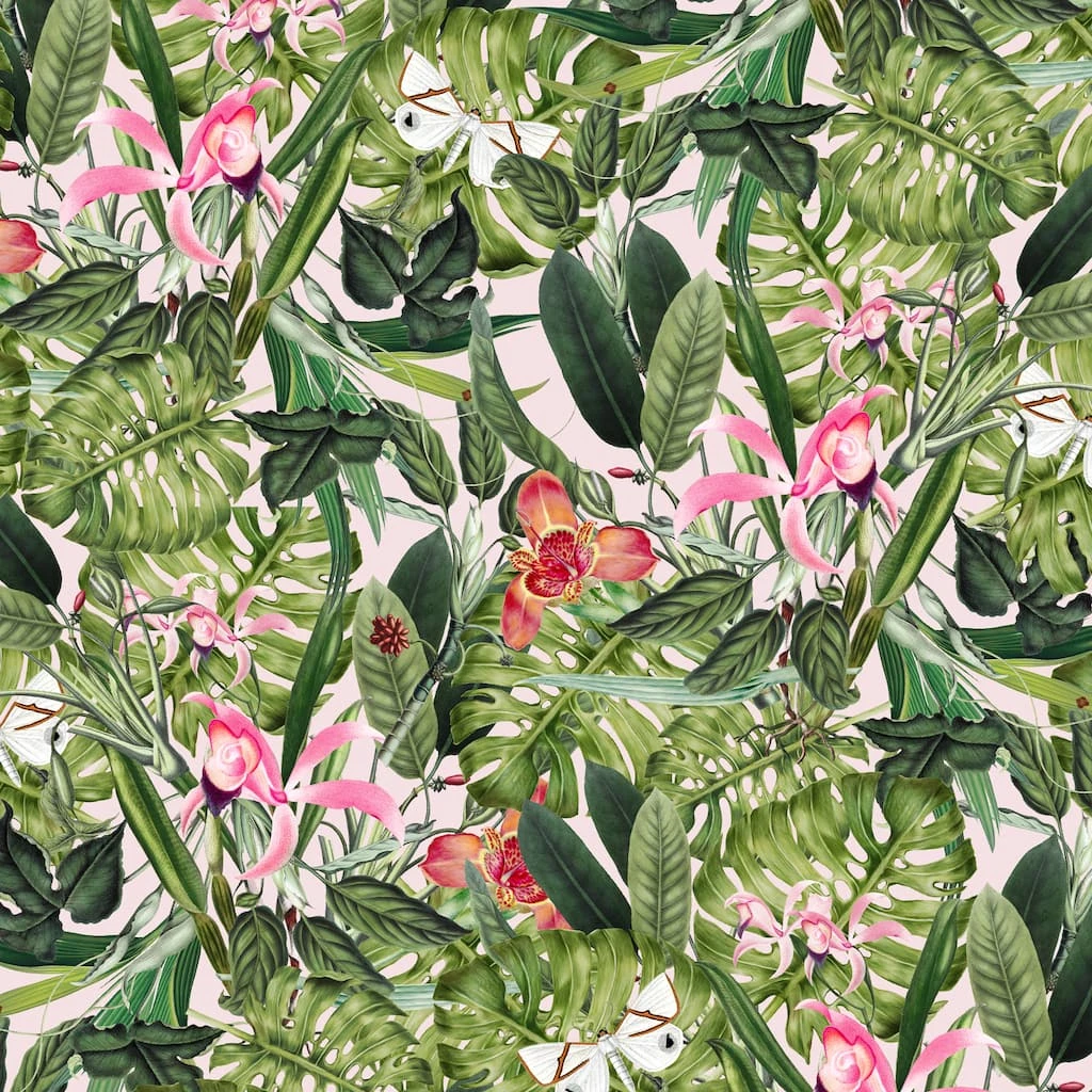 Cheapest ⌛ Tropical Palm Cotton Fabric Bundle by Loops & Threads™ ⌛ 6 Cheapest ⌛ Tropical Palm Cotton Fabric Bundle by Loops & Threads™ ⌛ - Image 4