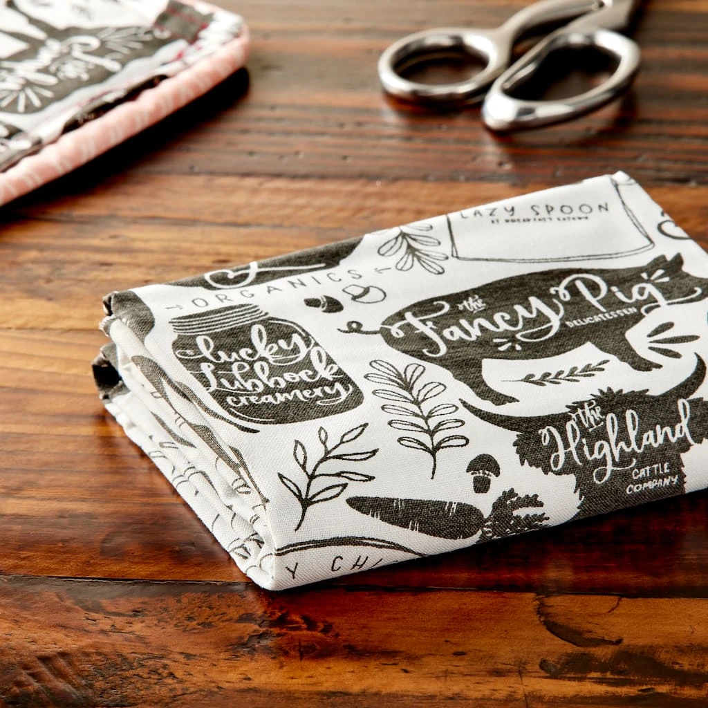 Hot Sale π Black & White Farmhouse Cotton Fabric Bundle by Loops & Threads™ β 4 Hot Sale π Black & White Farmhouse Cotton Fabric Bundle by Loops & Threads™ β - Image 2