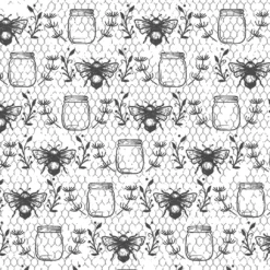 Discount ❤️ Black & White Bees Cotton Fabric Bundle by Loops & Threads™ ⌛ 9 Discount ❤️ Black & White Bees Cotton Fabric Bundle by Loops & Threads™ ⌛ -Loops and Threads Store 10631340 3