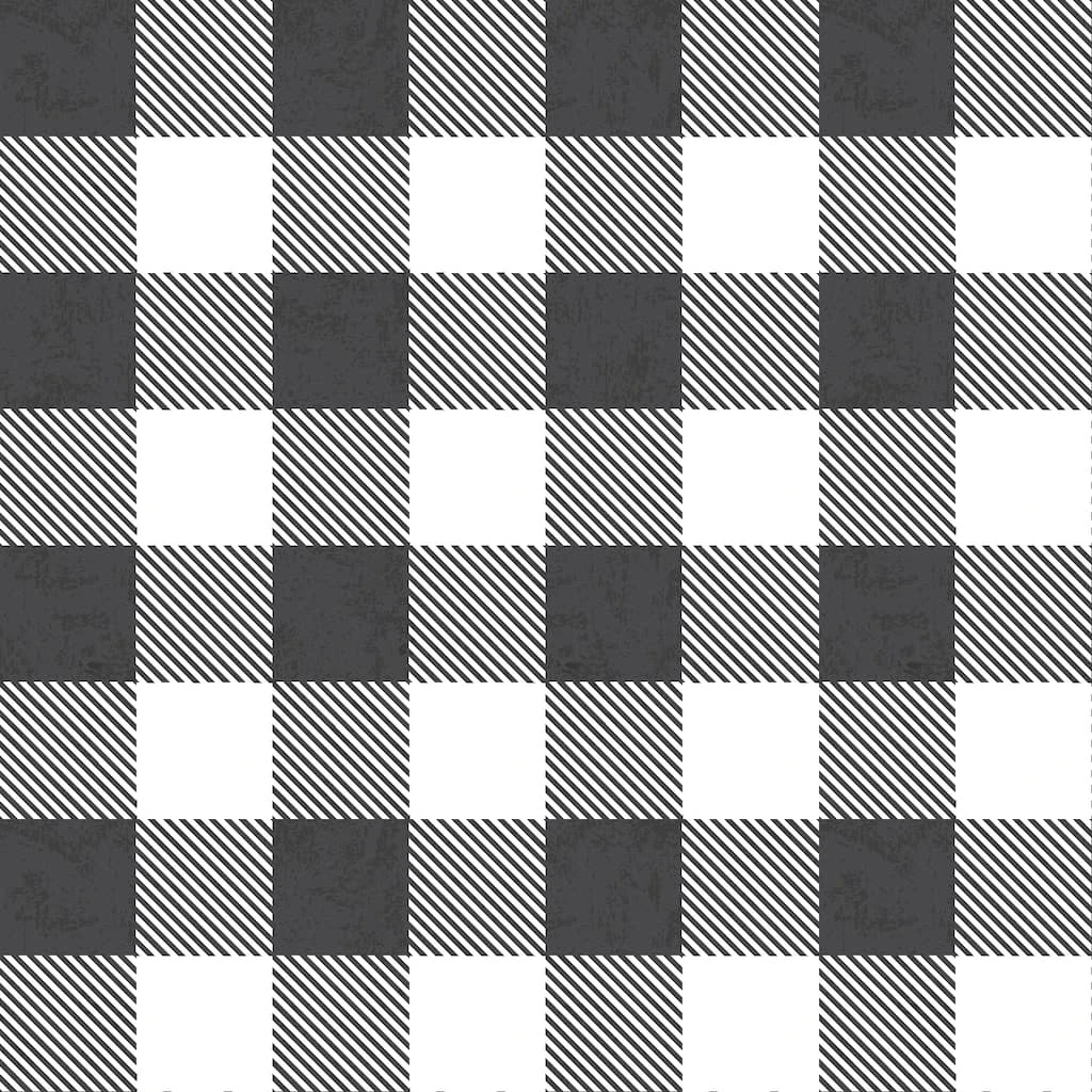 Best Sale π₯° Black & White Buffalo Check Cotton Fabric by Loops & Threads™ β 5 Best Sale π₯° Black & White Buffalo Check Cotton Fabric by Loops & Threads™ β - Image 3