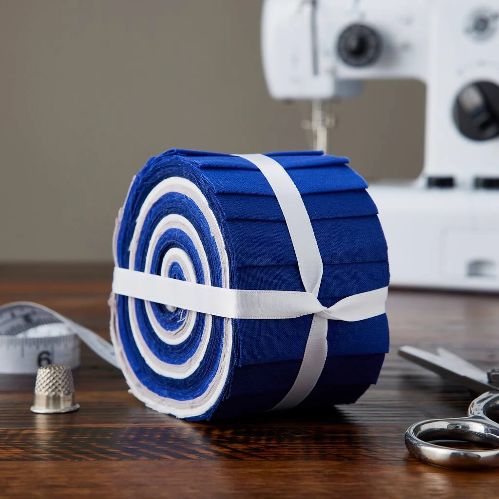 New π Blue & White Cotton Fabric Strips by Loops & Threads™ π 4 New π Blue & White Cotton Fabric Strips by Loops & Threads™ π - Image 2