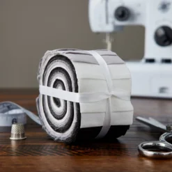 Cheapest 🎉 Black & White Solid Cotton Fabric Strips by Loops & Threads™ 🎁 -Loops and Threads Store 10631348 20