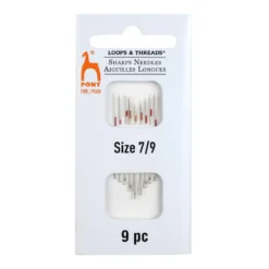 Budget π 18 Packs: 9 ct. (162 total) Pony® 7/9 Sharp Needles by Loops & Threads® β
