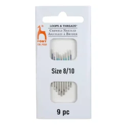 Brand new ✔️ Pony® 8/10 Crewels Needles by Loops & Threads®, 9ct. 🛒 -Loops and Threads Store 10638762 1