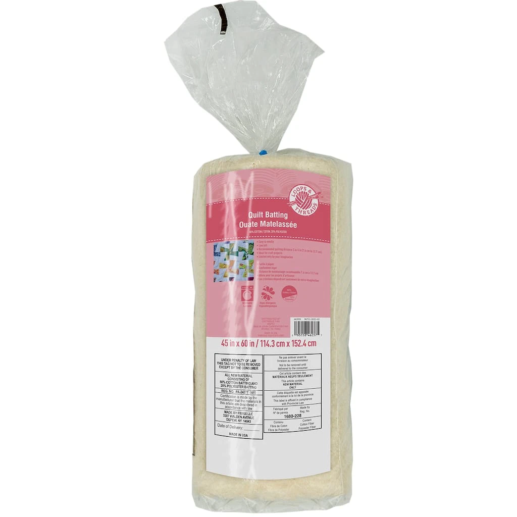Best Pirce π₯ 12 Pack: 80/20 Quilt Batting by Loops & Threads™, 45" x 60" βοΈ 3 Best Pirce π₯ 12 Pack: 80/20 Quilt Batting by Loops & Threads™, 45" x 60" βοΈ
