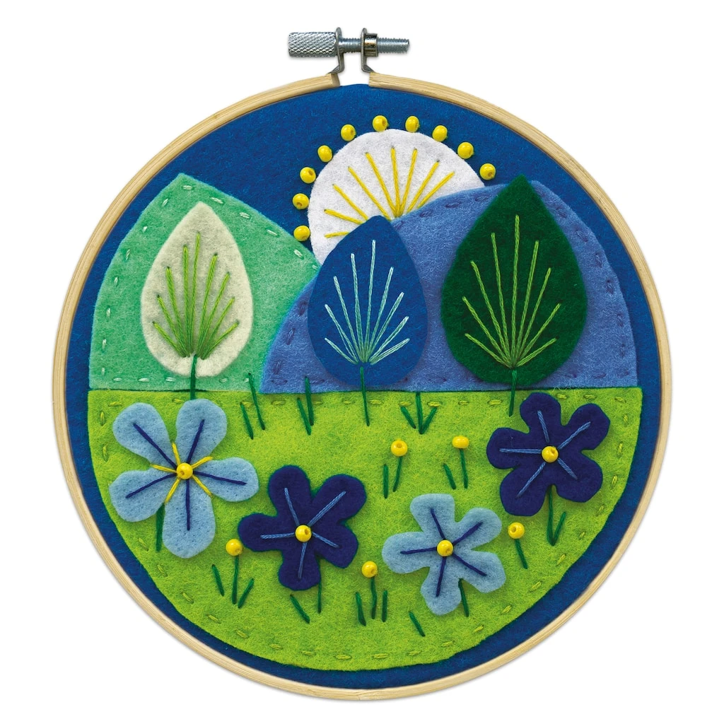 Buy π₯° Blue Scene Felt Applique Kit by Loops & Threads® π 3 Buy π₯° Blue Scene Felt Applique Kit by Loops & Threads® π