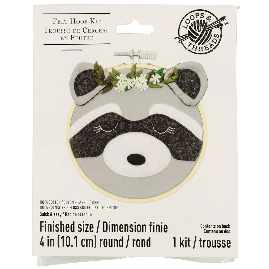 Best reviews of 𧨠Raccoon Felt Hoop Kit by Loops & Threads™ β 3 Best reviews of 𧨠Raccoon Felt Hoop Kit by Loops & Threads™ β