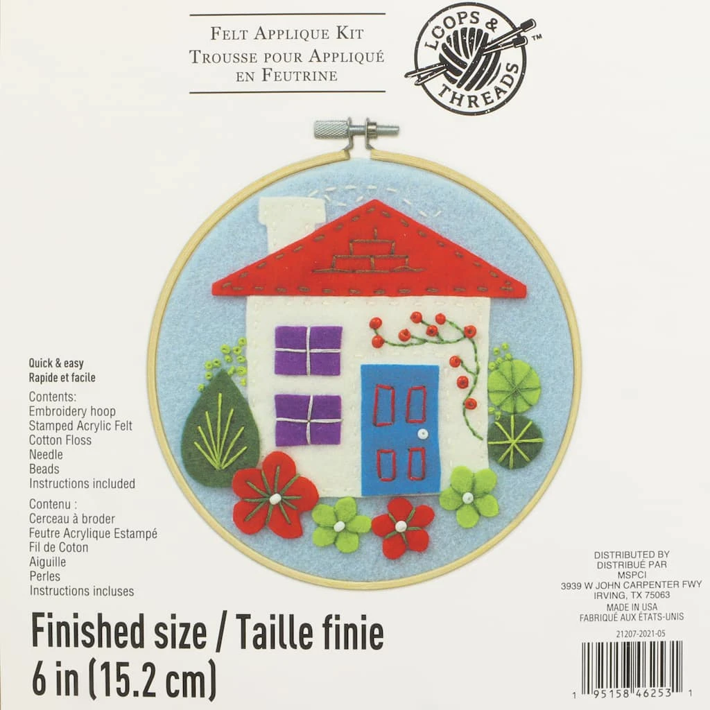 Hot Sale ✨ Home Felt Applique Kit by Loops & Threads® ❤️ 4 Hot Sale ✨ Home Felt Applique Kit by Loops & Threads® ❤️ - Image 2