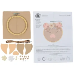 Best Sale 🔥 Pig Felt Hoop Kit by Loops & Threads™ 🔔 -Loops and Threads Store 10663979 3